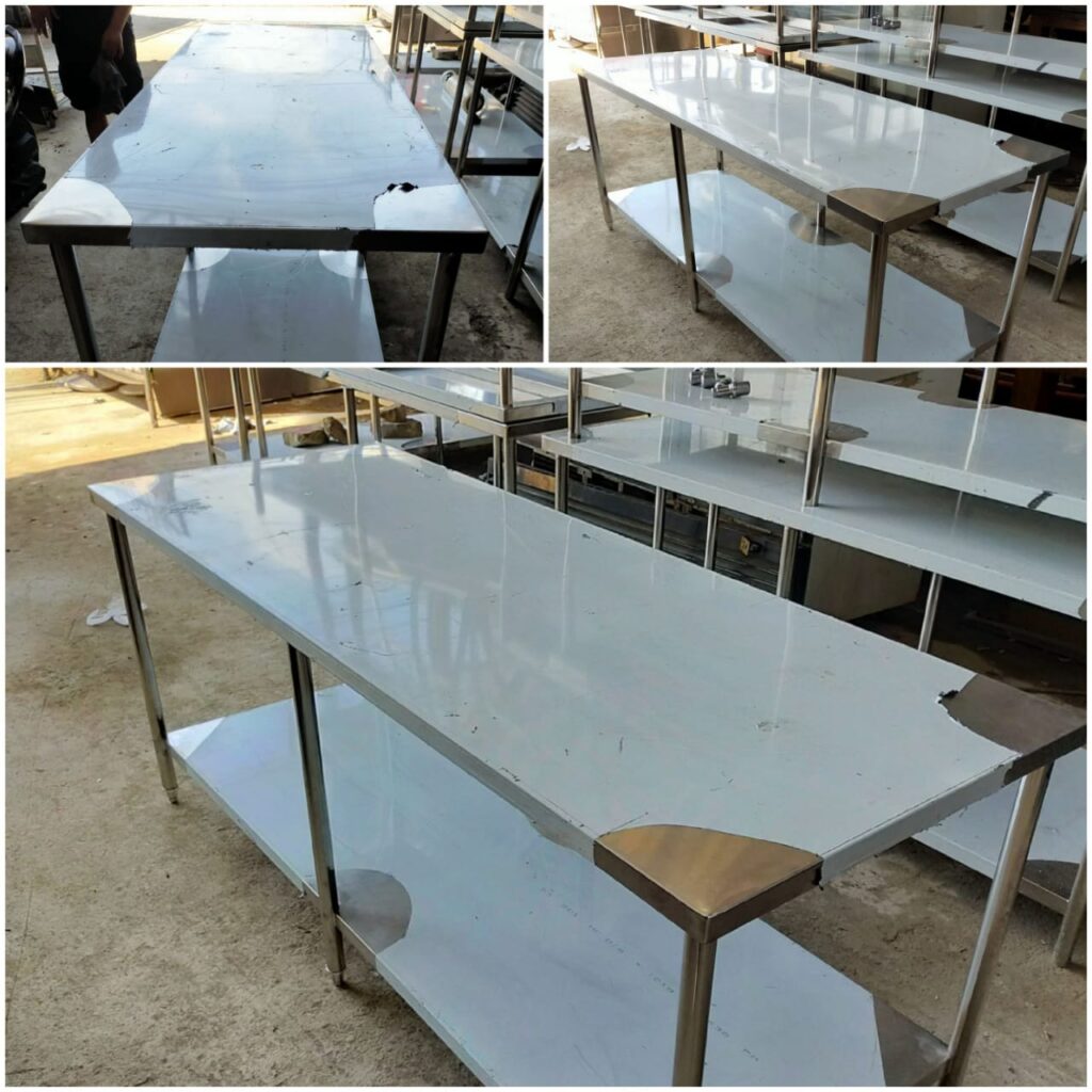 meja stainless baru